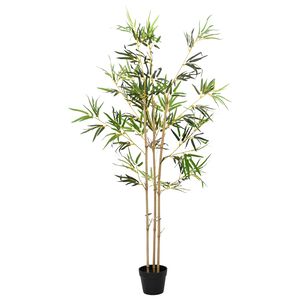 vidaXL Nepp Bambo Boom Groen 75,5 x 18 x 175 cm Stof en Bamboe