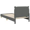 vidaXL Bedframe voor kinderen met hoofdbord Donkergrijs 80 x 200 cm