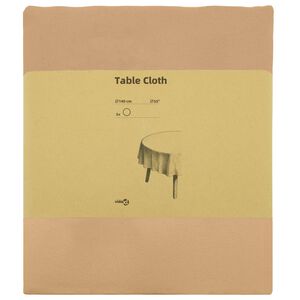 vidaXL Tafelkleed 5 st Rond Beige &Oslash; 140 cm Polyester
