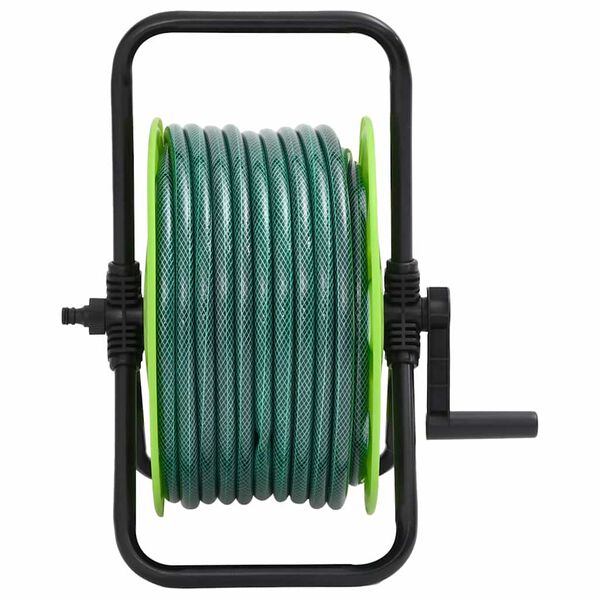 vidaXL Slanghaspel met slangkoppelset 0,75" 20 m vrijstaand PVC groen