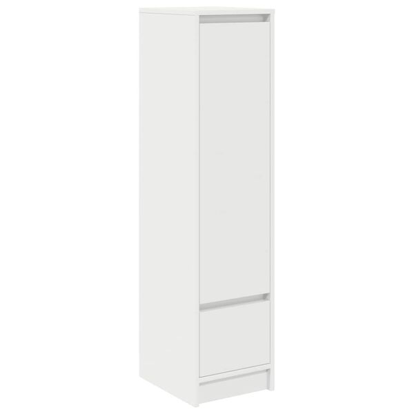 vidaXL Highboard 29,5x34x119,5 cm spaanplaat wit