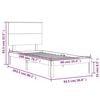vidaXL Bedframe zonder matras massief grenenhout wit 90x200 cm