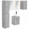 vidaXL Badkamerkastenset 5 st Grijs Sonoma 40 x 11,5 x 60,5 cm