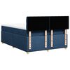 vidaXL Boxspring met matras stof blauw 140x200 cm
