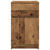 vidaXL Nachtkastjes 2 st 39x35x65 cm bewerkt hout oud houtkleurig
