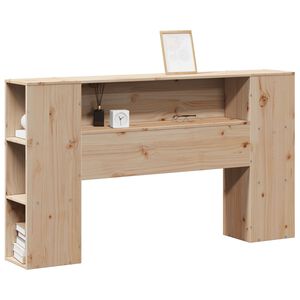 vidaXL Hoofdbord met opbergruimte 135 cm massief grenenhout