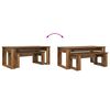 vidaXL Koffietafel Set 2 pcs Oudhout Bewerkt hout