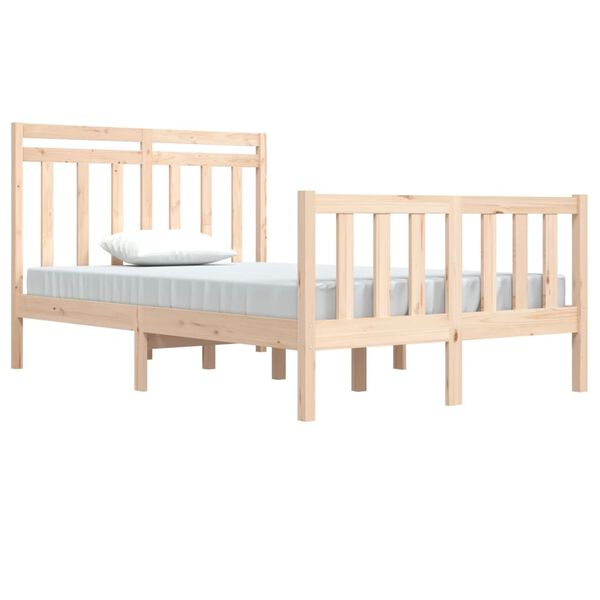 vidaXL Bedframe massief hout 120x190 cm
