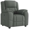 vidaXL Relaxfauteuil donkergrijze stof