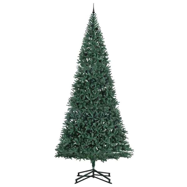 vidaXL Artificial Pre-lit Kerstboom met Ballenset Groen 500 cm PVC