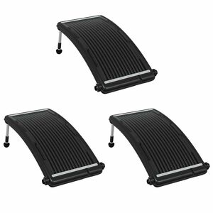 vidaXL Zwembadverwarmingspaneel solar 3 st gebogen 110x65 cm