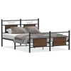 vidaXL Bedframe zonder matras bewerkt hout bruin eikenkleur 150x200 cm