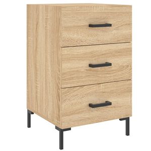 vidaXL Nachtkastje 40x40x66 cm bewerkt hout sonoma eikenkleurig