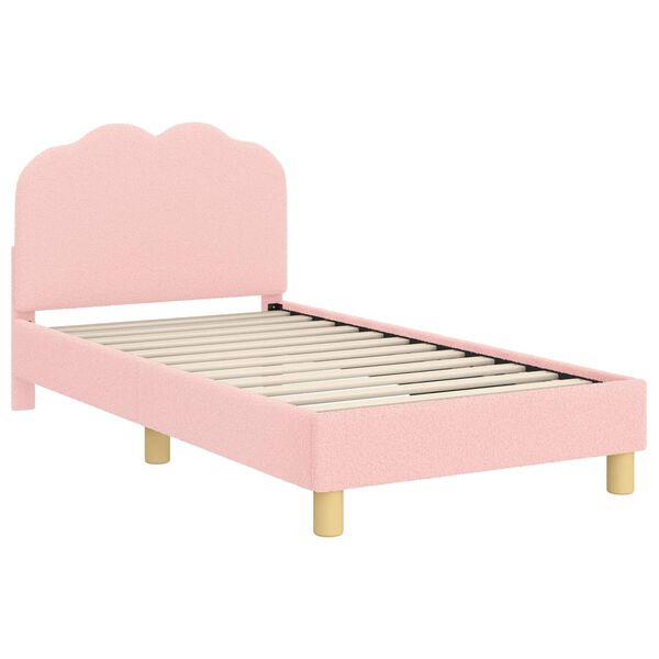 vidaXL Bedframe voor kinderen met hoofdbord Roze 80 x 160 cm
