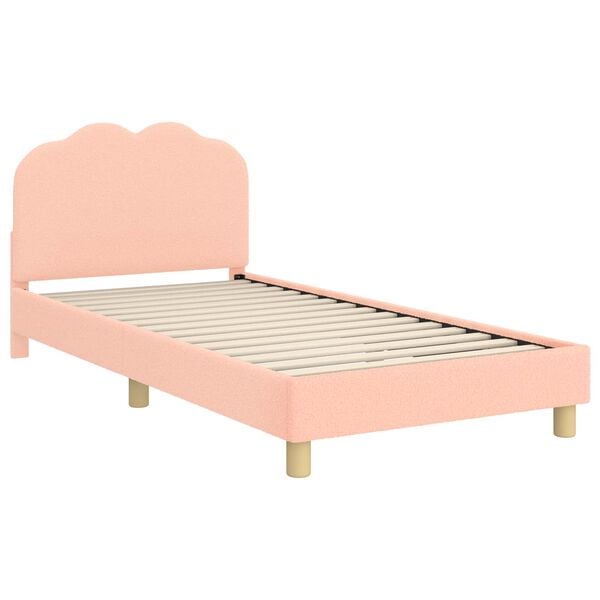 vidaXL Bedframe voor kinderen met hoofdbord Roze 80 x 200 cm