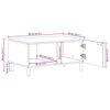 vidaXL Salontafel 80x50x40 cm bewerkt hout zwart
