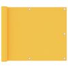 vidaXL Balkonscherm 75x600 cm oxford stof geel