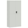 vidaXL Archiefkast 90x40x180 cm staal lichtgrijs