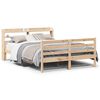 vidaXL Bedframe met hoofdbord massief grenenhout 140x190 cm
