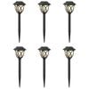 vidaXL Buitenzonne-lampen met grondpin 6 pcs Warmwit 42 cm PP