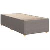 vidaXL Bedframe zonder matras 90x190 cm stof taupe