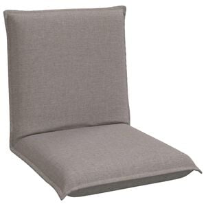 vidaXL Verstelbare vlo stoelen Taupe Stof