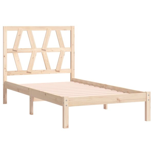 vidaXL Bedframe massief grenenhout 100x200 cm