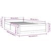 vidaXL Bedframe met lades wit 100x200 cm