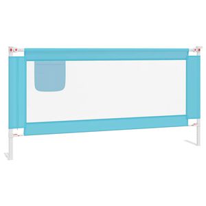 vidaXL Bedhekje peuter 180x25 cm stof blauw