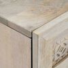 vidaXL Dressoir 2 pcs Wit 60 x 33 x 75 cm massief mangohout