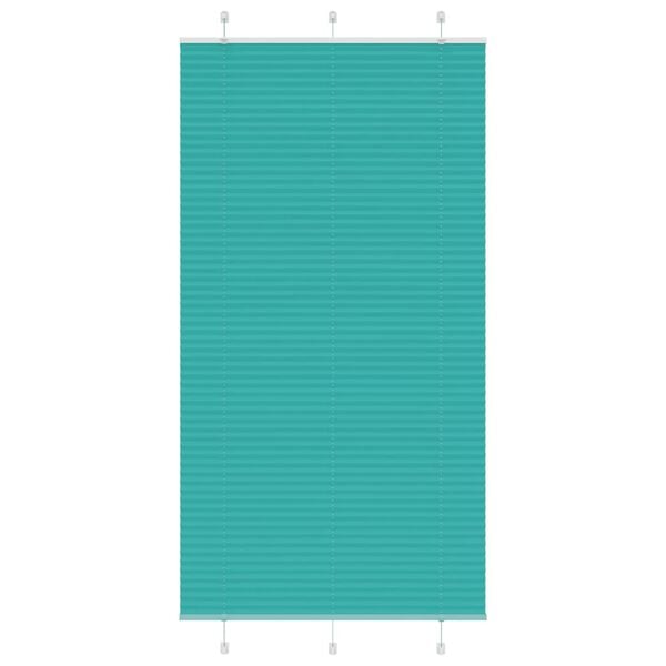 vidaXL Pliss&eacute; rolgordijn 105x200cm stofbreedte 104,4cm petrol groen