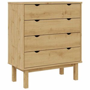 vidaXL Ladekast OTTA 76,5x39,5x90 cm massief grenenhout