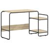 vidaXL Bureau met opbergruimte Sonoma Eiken 131.5 x 50 x 75.5 cm