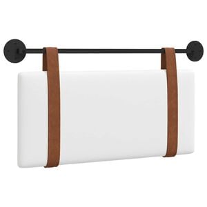 vidaXL Hangend Hoofdeinde Wandgemonteerd Wit 90 x 55 x 5 cm Antiek PU