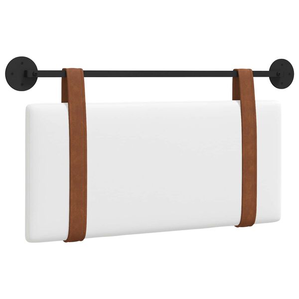 vidaXL Hangend Hoofdeinde Wandgemonteerd Wit 90 x 55 x 5 cm Antiek PU