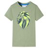Kindershirt 116 lichtkakikleurig
