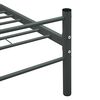 vidaXL Bedframe metaal grijs 160x200 cm