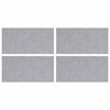 vidaXL Trap Tread Rechthoekig 4 pcs Zilver 50 x 25 cm Aluminium