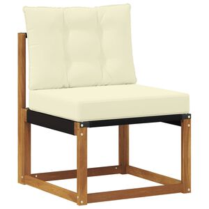 vidaXL Buiten bankenset met kussen 9 pcs Natuurlijk en Cr&egrave;me