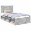 vidaXL Bedframe Concerte Grijs 100 x 200 cm Massief grenenhout