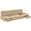 vidaXL Bedframe met hoofdeinde Sonoma Eiken 80 x 200 cm Bewerkt hout