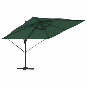vidaXL Roma Parasol Groen 286 x 285 x 265 cm Polyester en Aluminium