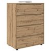 vidaXL Opslagkasten 2 pcs Artisan Eiken 80 x 48 x 105 cm Bewerkt hout