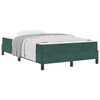 vidaXL Boxspringbed met matras Donkergroen 120 x 220 cm Stof