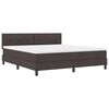 vidaXL Boxspring bed met matras Donkerbruin 180 x 200 cm Stof