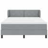 vidaXL Boxspringbed met matras Lichtgrijs 140 x 200 cm Stof