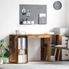 vidaXL Bureau met plank Oud Hout 130 x 50.5 x 75 cm Bewerkt hout
