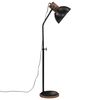 vidaXL Vloerlamp 25 W E27 30x30x100-150 cm zwart