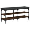 vidaXL Schoenenbank 102x32x47 cm bewerkt hout bruin eikenkleur