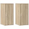 vidaXL Schoenenkasten 2 st 32x35x70 cm spaanplaat sonoma eikenkleurig